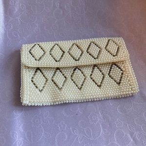 White Beaded "Bags by Carter"